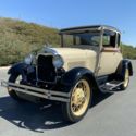 1929 Ford Model A  65308 Miles Cream Coupe  Manual