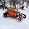 1929 Ford model A coupe chopped and channeled hot rod show car blown