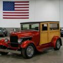 1929 Ford Model A Woody  1193 Miles Crimson Red  350cid V8 Automatic