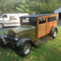 1929 green two tone ford model a woodys