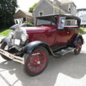 1929 Maroon Rare Touring Car Convertible Antique Comprehensive Restoration