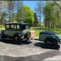 1929 Model A Ford fordor Murray Body Deluxe Touring Sedan & Mullins Trailer