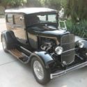 1929 Model A Tudor Sedan, Hot Rod, Sun Roof, Steel Body, Corvett Engine,350 Turb