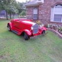 1929 red ford roadster, 3.8L v6