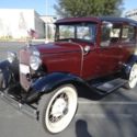 1930 Ford Model A 2 door tudor 59899 Miles Burgundy  4 cylinder 3 Speed Manual