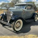 1930 Ford Model A 5 window deluxe cpe with rumble seat 0 Black an Gray Coupe  3