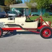 1930 Ford Model A Convertible Yellow Speedster
