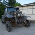 1930 Ford Model A Coupe.  Model A Gasser.  Actual real barn find.  Not 32 Ford