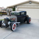 1930 Ford model A coupe show car black with checker board firewall fresh build