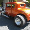 1930 Ford model A coupe street rod with Big Block Chevy 468 and TCI frame