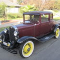 1931 CHEVROLET 5 WINDOW SPORTS COUPE, 6 CYLINDER, STICK SHIFT, REBUILT MOTOR