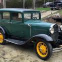 1931 Ford Model A 4 Door 160B Deluxe Sedan Slant Windshield New Tires Driver