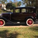 1931 Ford Model A 4 Door Slant Window Town Sedan