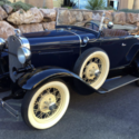 1931 Ford Model A Deluxe Roadster Dual Side Mount.  ORIGINAL ALL STEEL!