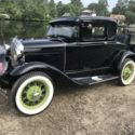 1931 Ford Model A Rumble Seat Coupe Black Frame Off Restoration
