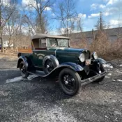 1931 Ford Model A Truck Pickup Green Classic Roadster Pickup