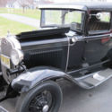 1931 Model A Ford Tudor Sedan. Late 31 indented firewall.