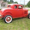 1932 5 window street rod 50,s style