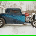 1932 Ford 3 Window 2 Door Chopped Coupe Hi-Boy 347CI V8 Gas 13,000 Miles Leather