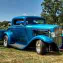 1932 Ford 3 Window Coupe and Mullins Trailer
