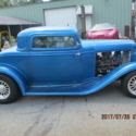 1932 Ford 3-window Coupe vintage fiberglass replica body with 4&#034; chop