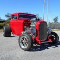 1932 Ford 3 Window High Boy Coupe Street Rod,Red,Auto,Air,350 Must See!