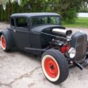 1932 FORD DUECE 5 WINDOW COUPE 1950s HOT ROD SURVIVOR CHOPPED CHANNELED DRP AXLE