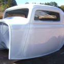 1932 Ford new fiberglass body, 2.5 inch chop, rat hot rod project