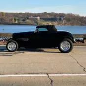 1932 Ford Roadster Convertible Black Custom Billet