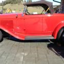 1932 Ford Roadster Red.  All orignal steel. Beautiful older restoration.