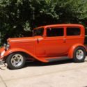 1932 Ford Sedan-Original Ford body, original boxed Ford frame, dropped tube axle