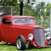1933 Ford Coupe Red lowboy