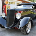 1933 Ford Roadster Downs Body Coupe Hot Rod Convertible 3X Blk Duvall Windshield