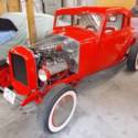 1934 Dodge 5 Window Coupe, Ford flathead V8 Manual 3-Speed, 50s built hot rod