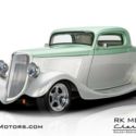 1934 Ford 3-Window  Green Coupe 350 V8 4 Speed Automatic