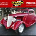 1934 Ford 3 Window Street Rod 1017 Miles Crimson red Classic Cars 5.7L LS1 AUTO