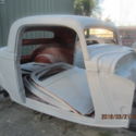 1934 Ford 3-window vintage fiberglass replica body with 2&quot; chop
