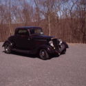 1934 Ford 3W Coupe Original Steel Full Fendered Hot Rod