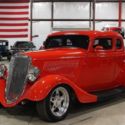 1934 Ford Coupe  15200 Miles Bright Red Coupe 350cid V8 Automatic