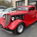 1934 Ford Coupe Kit Car 16,437 Miles Red Coupe Small Block 350 Automatic