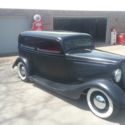 1934 Ford HOT ROD 2 dr sedan chopped STEEL w/glass fenders MAY TRADE