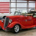 1934 Ford Street Rod  29445 Miles Red Convertible 350ci V8 Automatic