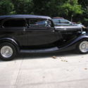 1934 ford two door sedan disk brakes black cherry