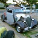 1934ford steel 3 window coupe