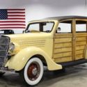 1935 Ford Woodie Station Wagon 67782 Miles Tacoma Cream  221 Flathead V8 3 Speed