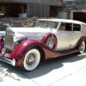 1935 Packard Series #1202 Convertible 0 Miles Silver/Maroon Classic Car - Custom