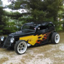 1935 steel body Ford that was a centerfold feature in Rod and Custom Magazine