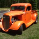 1936 Chevrolet pickup, Street Rod, &#034;Hot&#034; Metallic Tangerine. LOW RESERVE, WOW !!