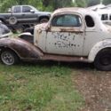 1936 Chevy 5 window Coupe for restoration, on rolling chassis, project car