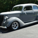 1936 FORD &#039;HUMPBACK&#039; SEDAN STREET ROD, 350 CHEVY, AUTO, PWR R&P, EX. CO. (video)